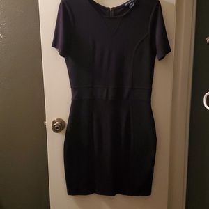 French Connection Sz 12 Black Short Sleeve Dres